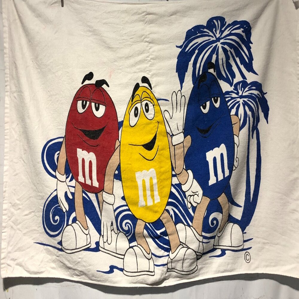 M&Ms Peanut Beach Towel Ocean Waves Vintage